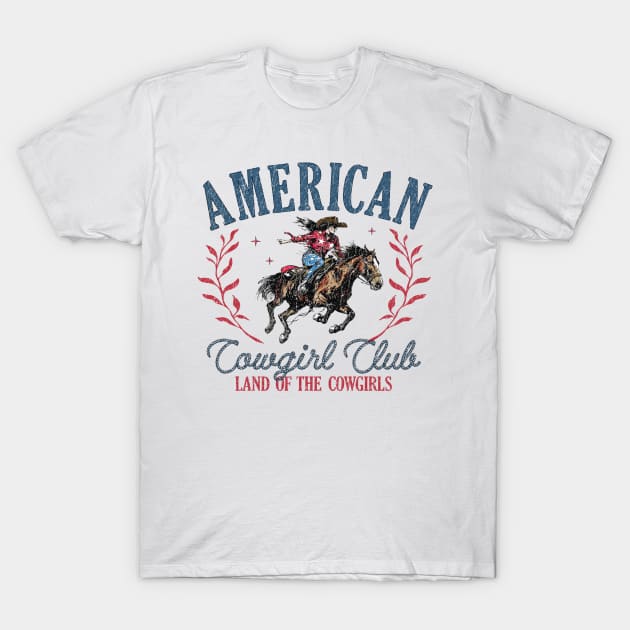 American Cowgirl Club land of the cowgirls Retro Funny T-Shirt by skstring